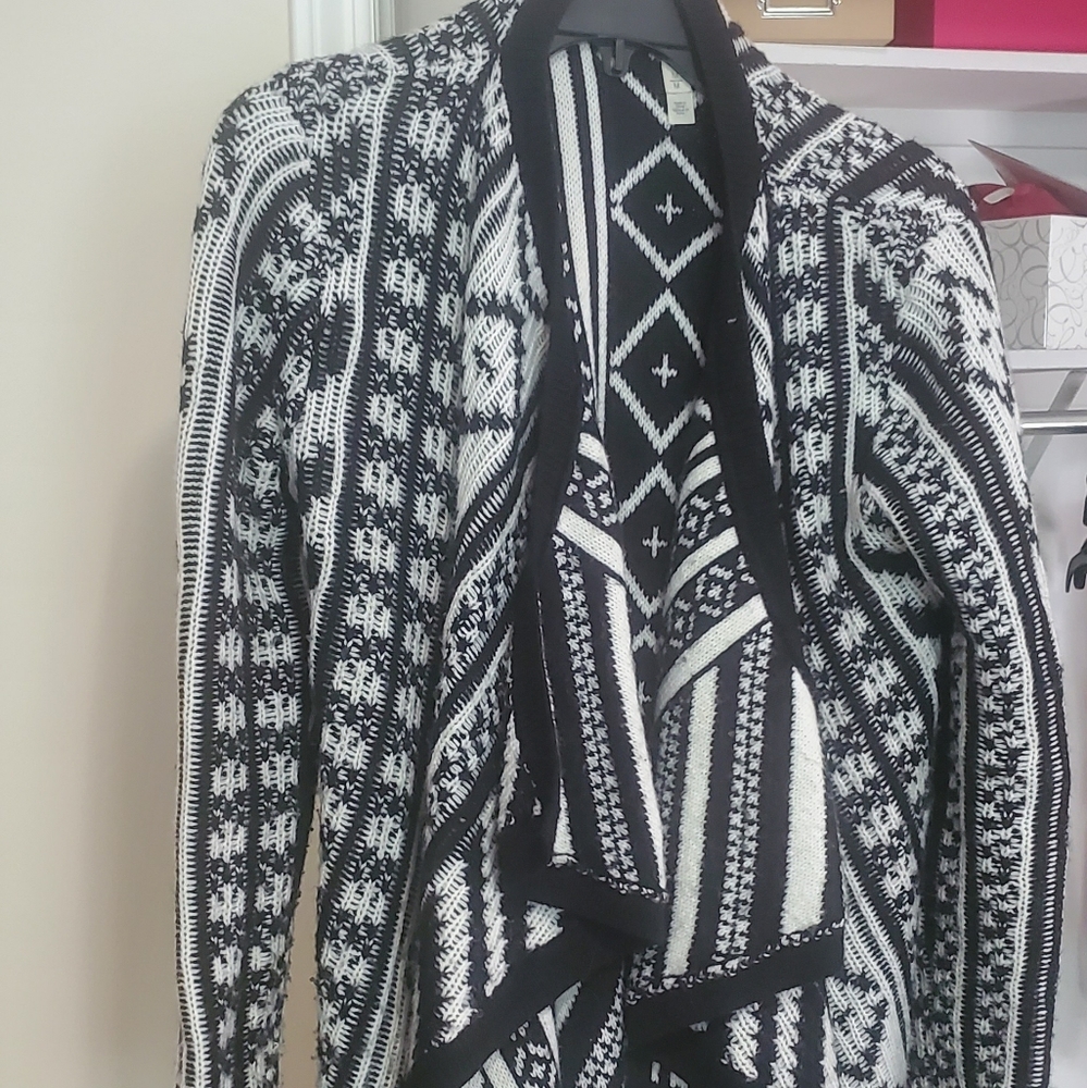 Thick cardigan!